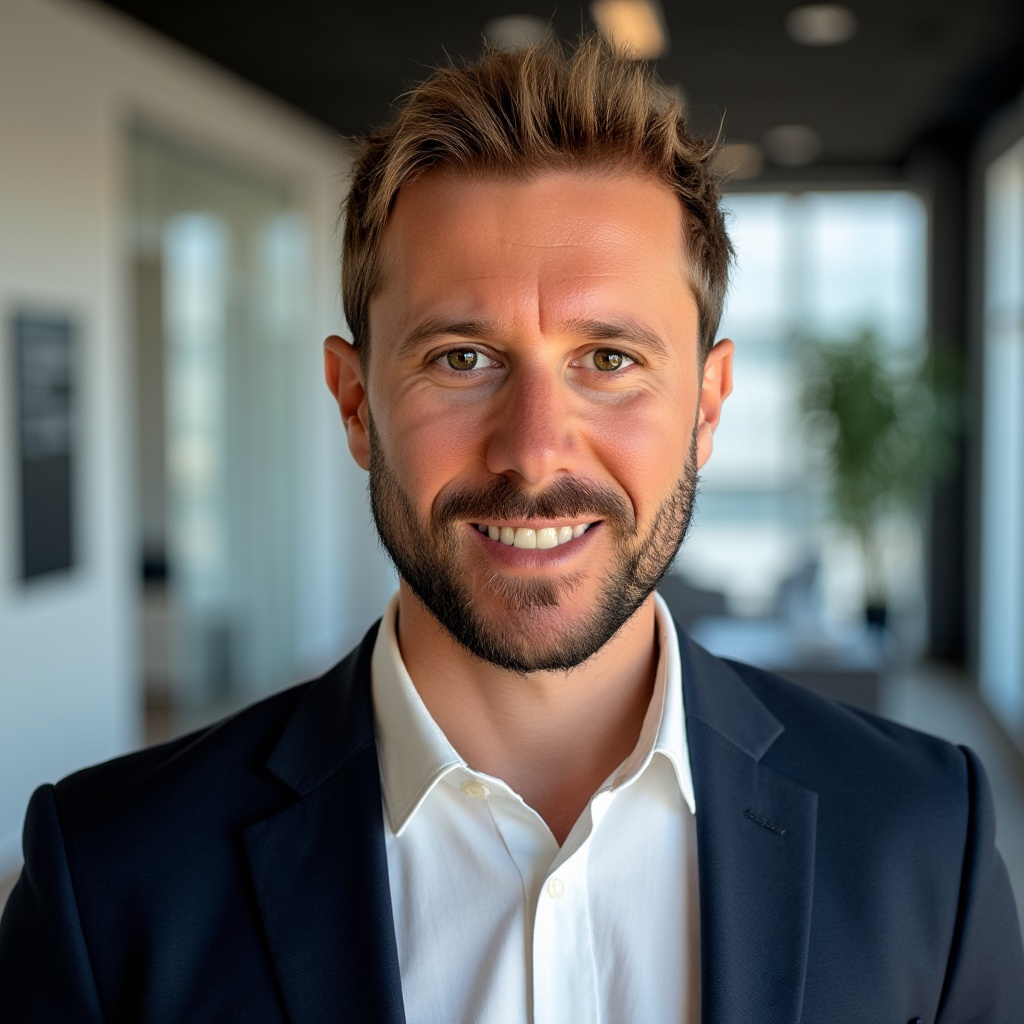 Exemple après : portrait LinkedIn professionnel généré